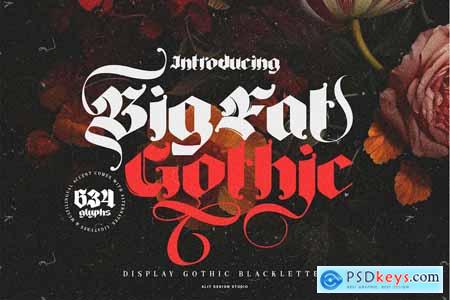 Big Fat Gothic Blackletter Typeface