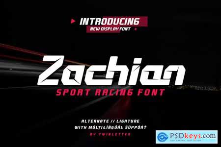 Zachian - Sport Racing Font