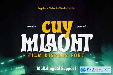 Cuy Mlaont - Film Display Font