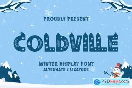 Coldville - Winter Display Font
