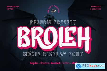 Broleh - Movie Display Font