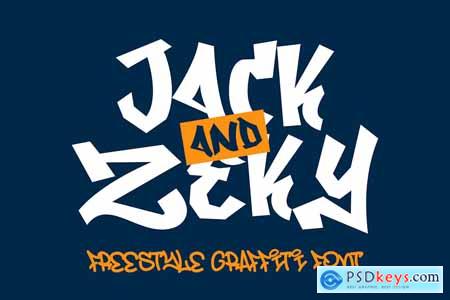 Jack and Zeky  Playful Graffiti Font