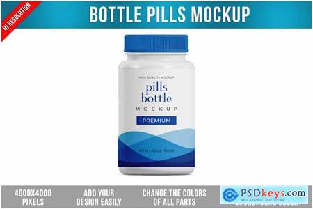 Bottle Pills Mockup