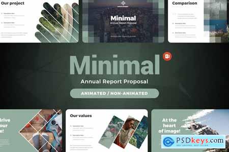 Minimal Annual Report Proposal Infographics