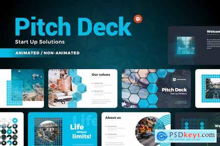 Pitch Deck StartUp Solutions Infographics