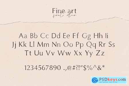Fine Art Font duo