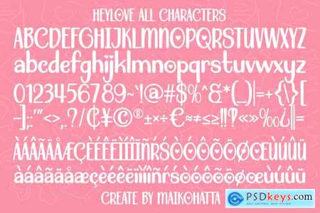 Heylove - Lovely Playful Font