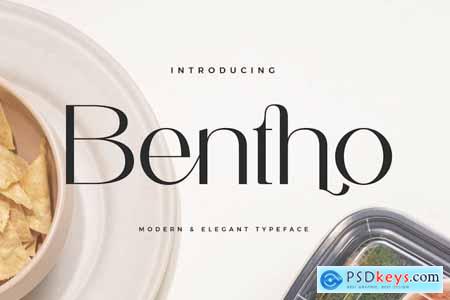 Bentho - Modern Ligature Font