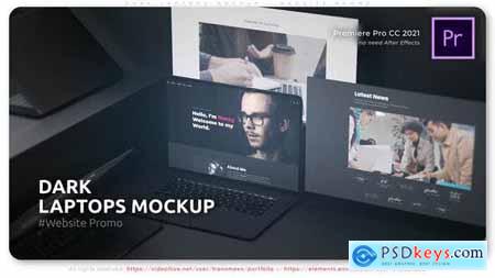 Dark Laptops Mockup - Website Promo 51460867