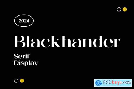 Blackhander Serif Display Font