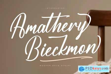 Amathery Bieckmon Modern Bold Script