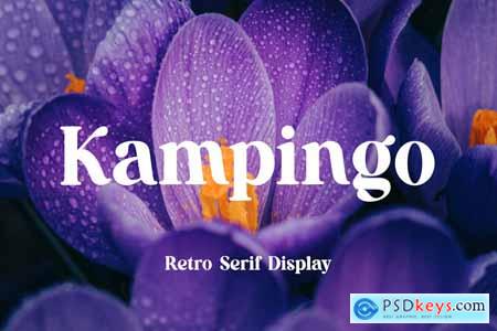 Kampingo Retro Serif Display Font