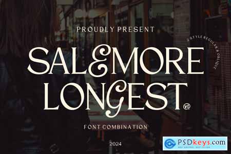 Salemore Longest  Font Combination