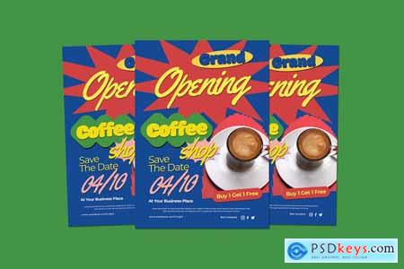 Coffee Shop Opening Flyer