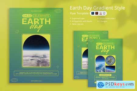 Tanah - Earth Day Gradient Style Flyer