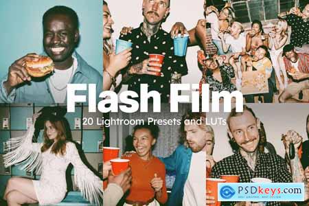 20 Flash Film Lightroom Presets and LUTs