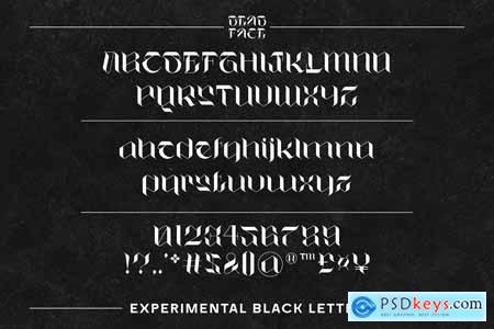 Dead Face Black Letter