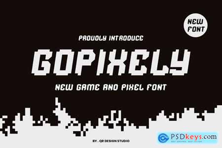 Gopixely - Game & Pixel Font