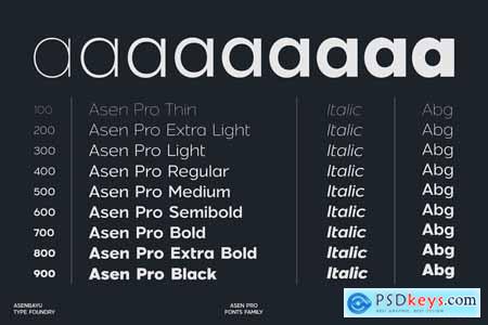 Asen Pro - Sans Serif Fonts