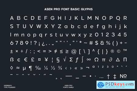 Asen Pro - Sans Serif Fonts