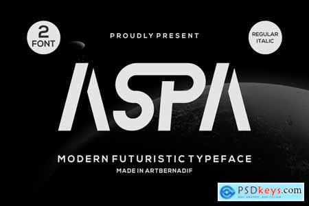 Aspa - Modern Futuristic Typeface Font