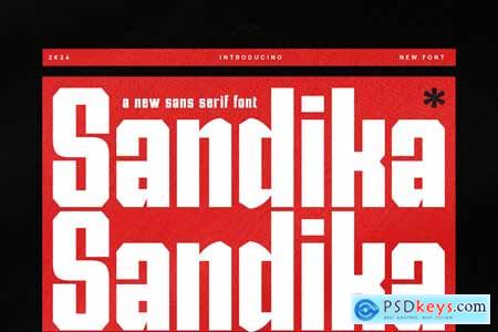 Sandika - Modern Sans Serif Font