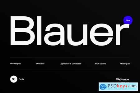 Blauer Nue - A premium sans-serif font family