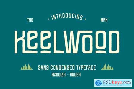 Keel Wood - Sans Condensed Font