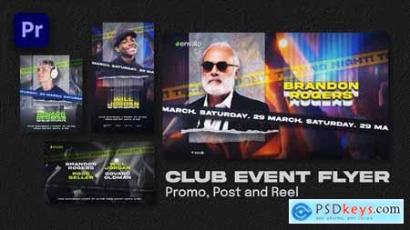 Club Event Flyer Promo, Post and Reel Premiere Pro 51470049