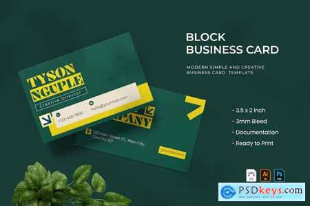 Block - Business Card