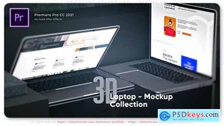 3d Laptop Collection - Mockup 51551692