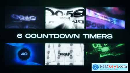 6 Countdown Timer Stream Background Pack MOGRT 51584882