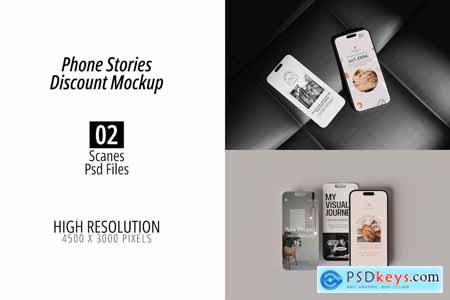 Phone Stories Discount Mockup