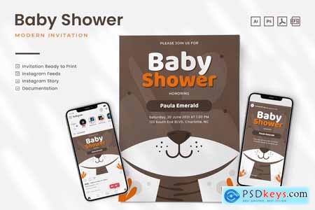 Baby Shower Invitation - Print & Social Media
