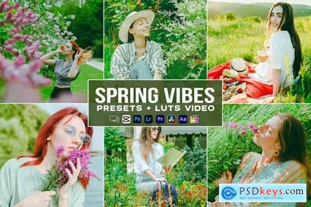 Spring Vibes Presets - luts Videos Premiere Pro