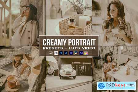 Creamy Portrait Presets - luts Videos Premiere Pro