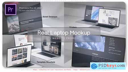 Real Laptop Mockup - Website Promo 51645330