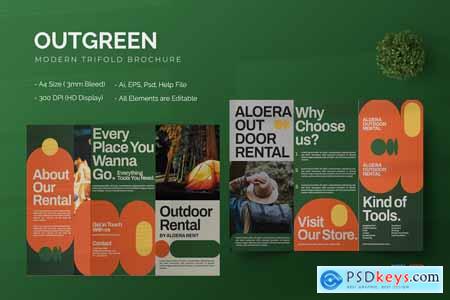 Outgreen - Trifold Brochure