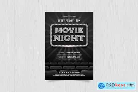 Movie Night Flyer