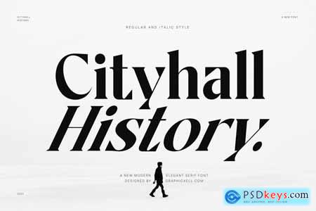 Cityhall History Family Serif Font Text