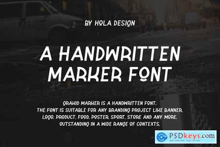 Grakid Marker - Handwritten Font