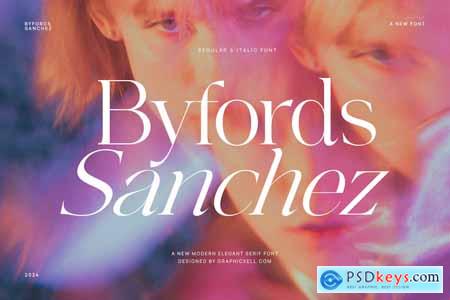 Byfords Sanchez Family Serif Font Text