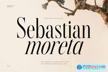 Sebastian Moreta Family Serif Font Text