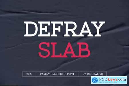 Defray Slab Font Family