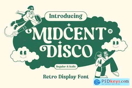 Midcent Disco - Retro Display Font