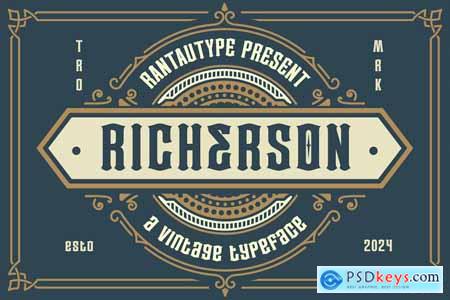 Richerson A Vintage Typeface