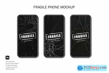Fragile Phone Mockup