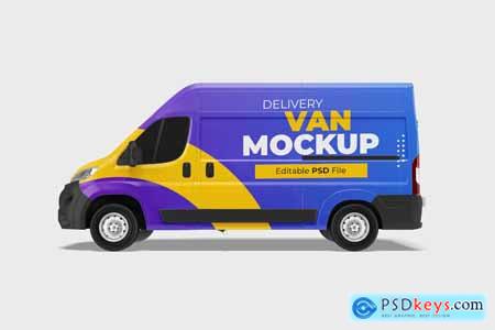Delivery Van Mockup