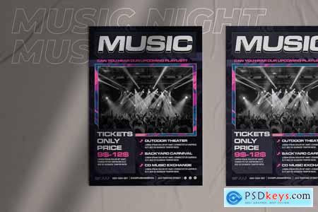 Night Music Flyer 3DP9V2W