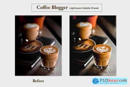 Coffee Blogger Lightroom Mobile Preset